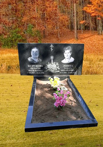 Памятник №12Размер: 120x60x7 см. Стоимость под ключ: 89 200 руб.